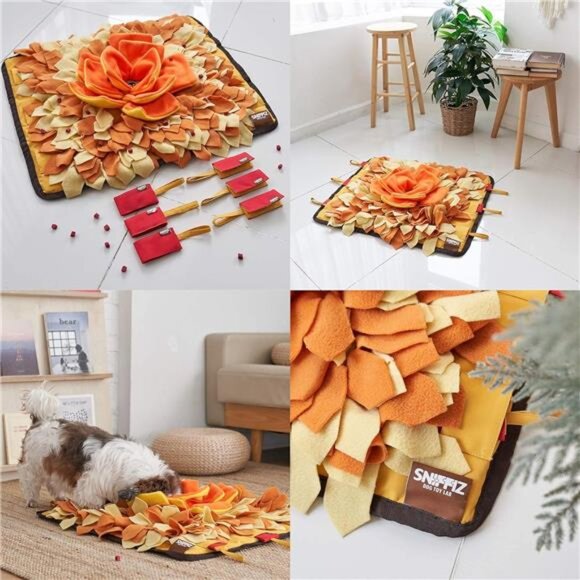 Snuffle Mat for Dogs-Enrichment Hide & Seek Treat Toys(Large Nosework Sniff Mat) - Picture 6 of 7
